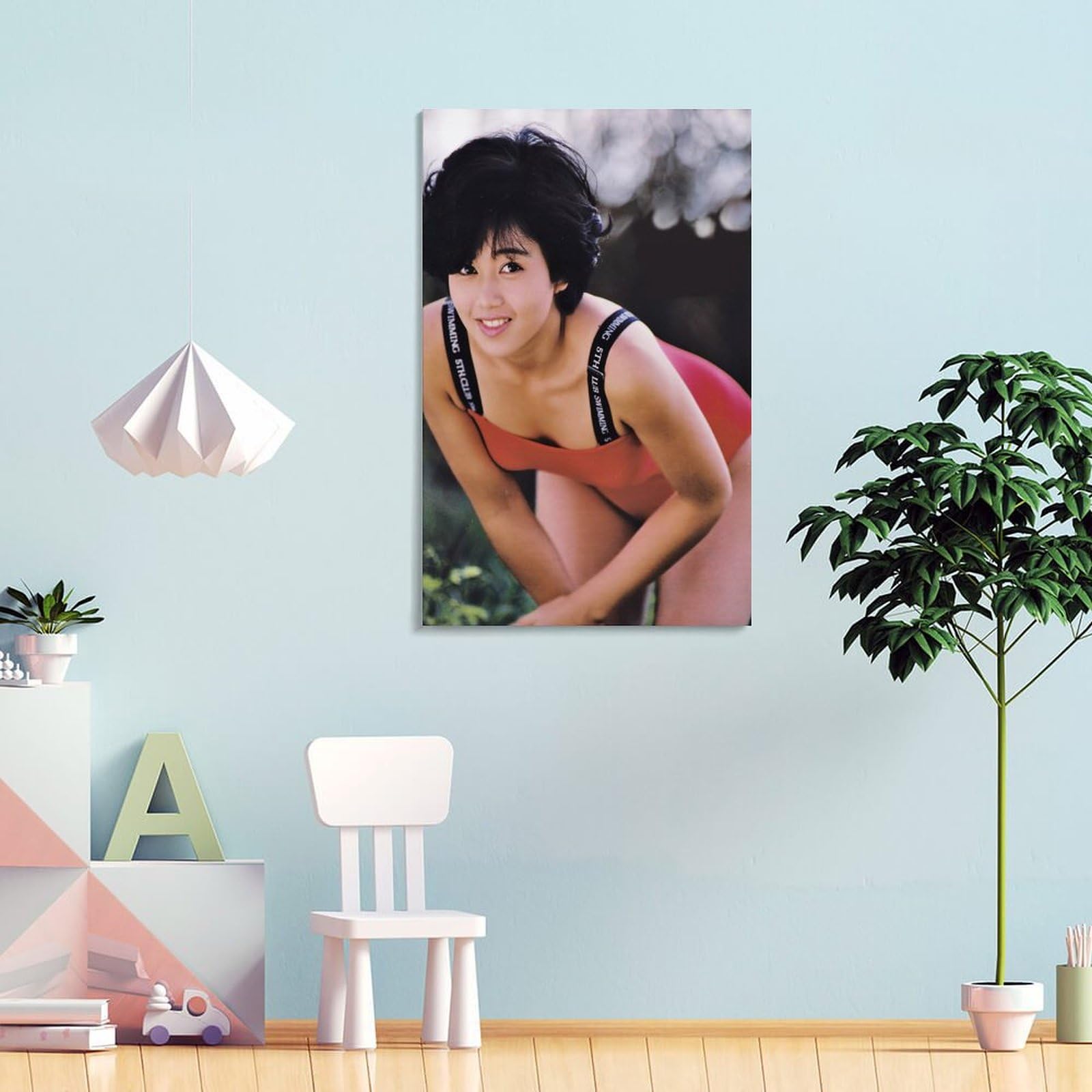 Amazon.co.jp: 浅香唯 歌手 若い頃 レトロ 水着4 ポスター クール